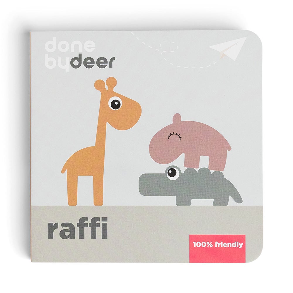 Done by Deer Board book Vennskap Raffi Colour mix
