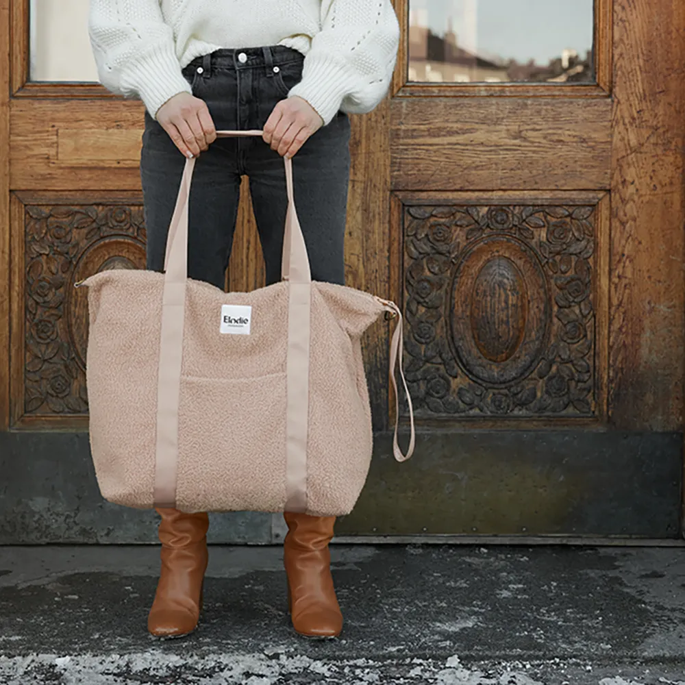 Elodie stelleveske Soft Shell Pink Bouclé