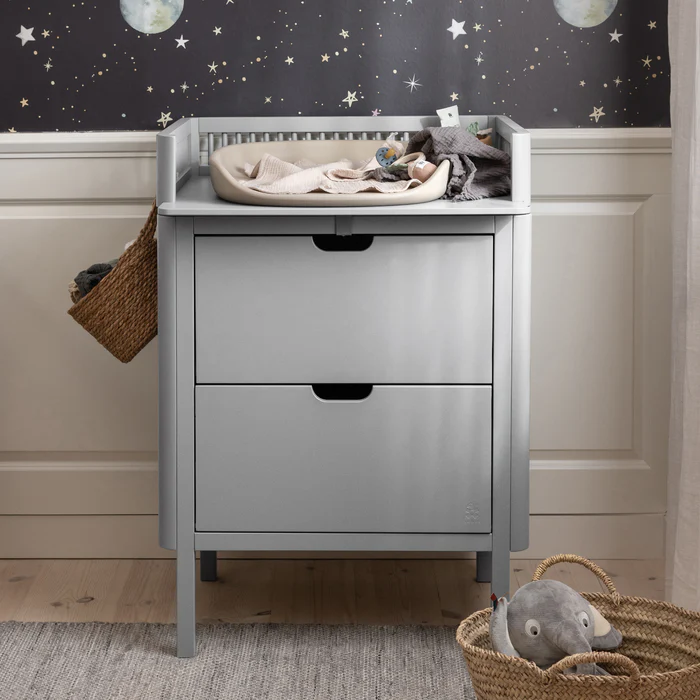 Sebra stellebord med skuffer, Stone