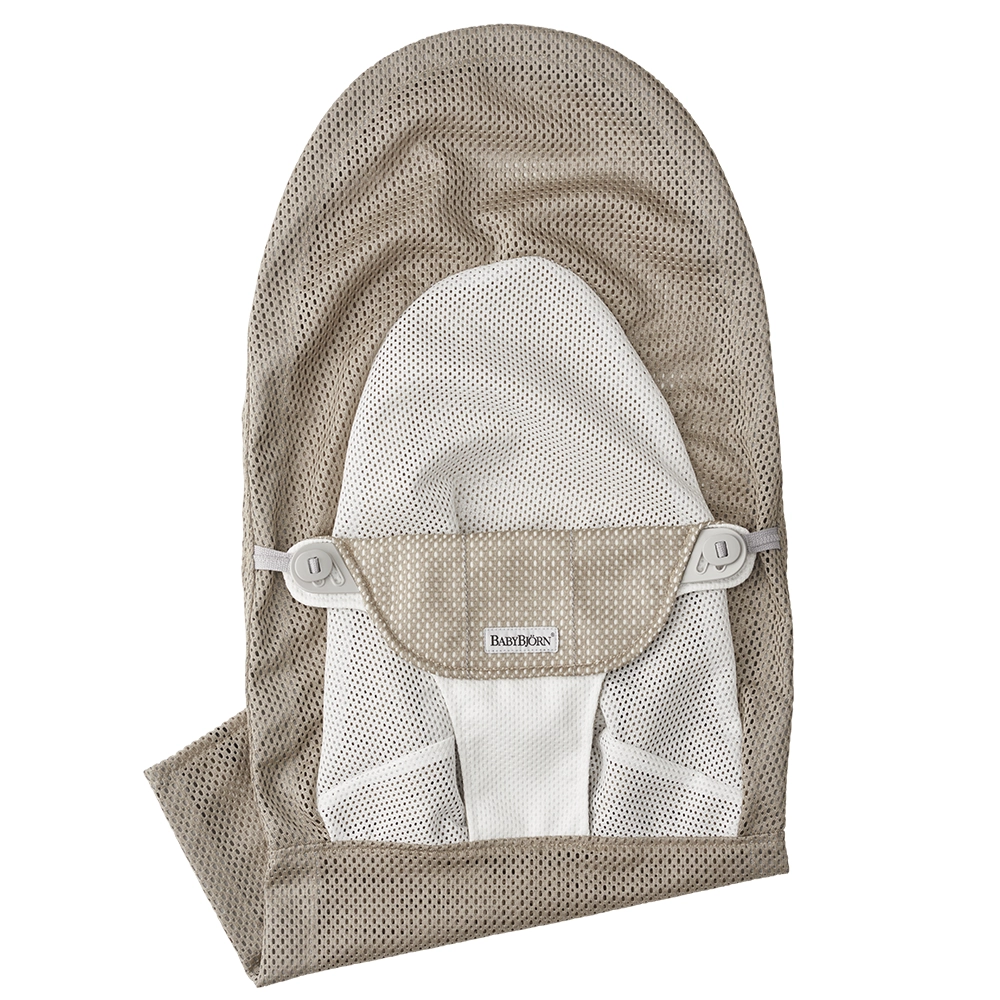 Babybjörn Stoff Sete Bouncer For Bouncers Mesh, Gråbeige/Hvit