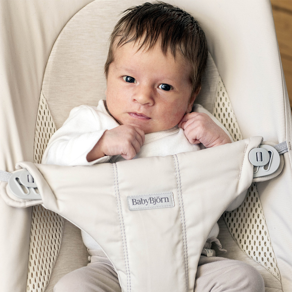 BabyBjörn Babysitter Myk Lys Beige Vevd/Jersey