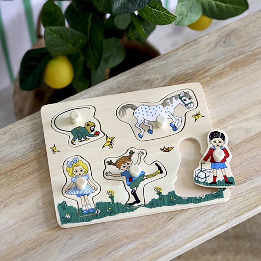  PIPPI KNAPPPUSSEL, 5 STK