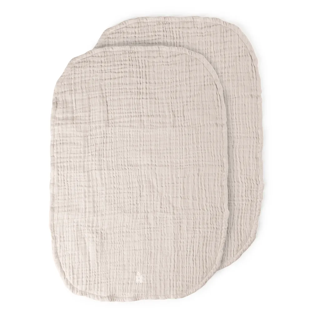 Sebra Stellematte 2-pakning muslin rosa