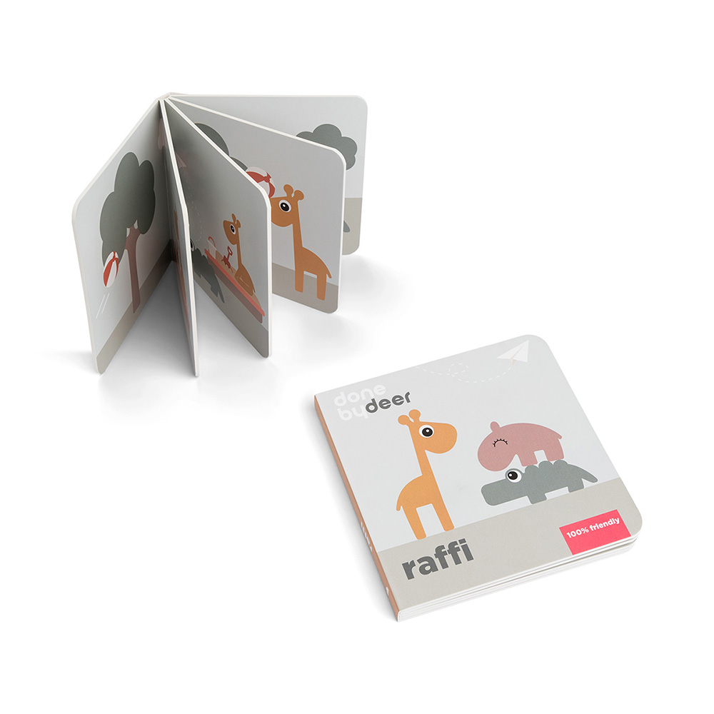 Done by Deer Board book Vennskap Raffi Colour mix