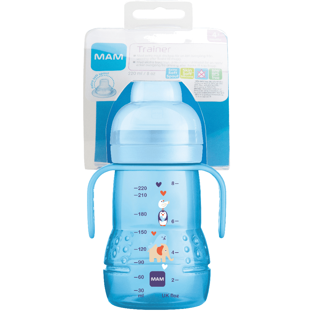 MAM Trainer Baby Bottle Blå