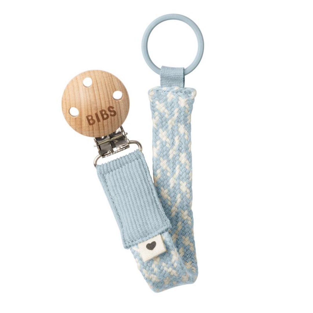 BIBS smokkekjede Baby Blue/Ivory