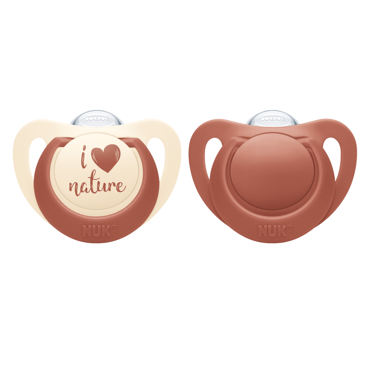 NUK for Nature smokk i silikon Rød 0-6m