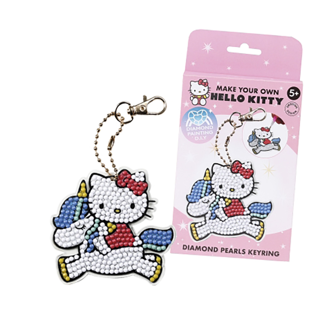  Hello Kitty nøkkelring diamantperler