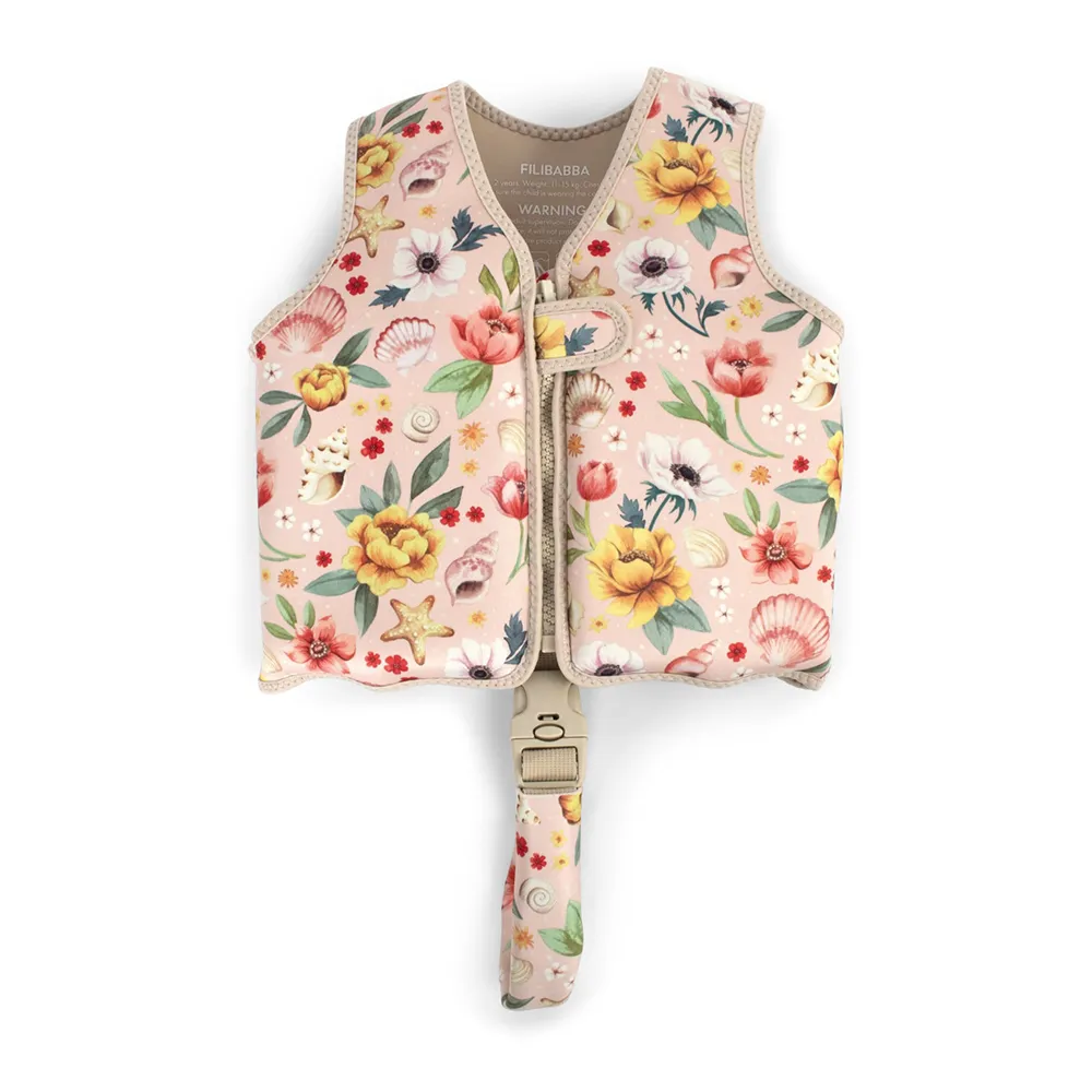 Filibabba Badevest 1-2 år - Ocean Blossom