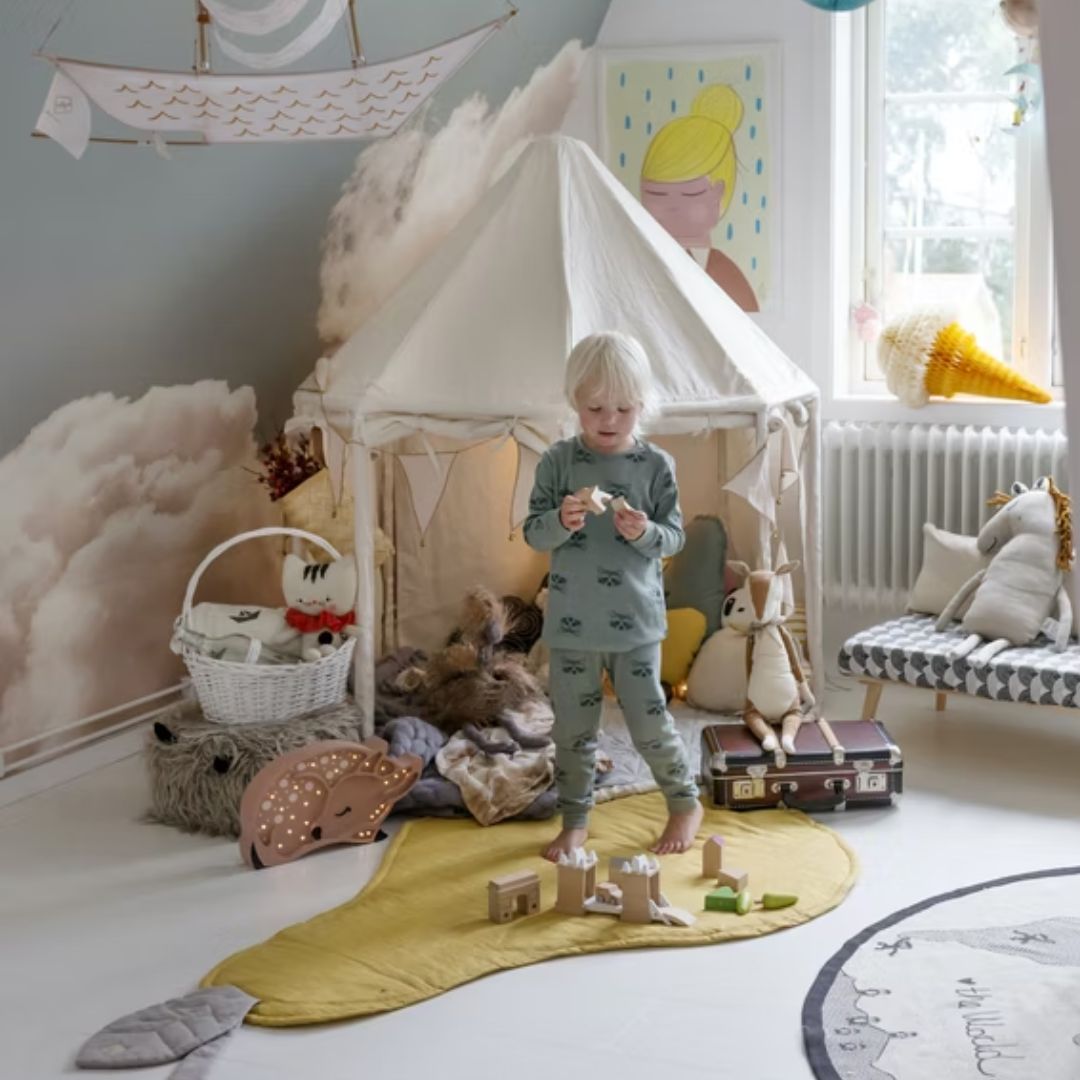 Kids Concept Pavilion-telt naturhvit