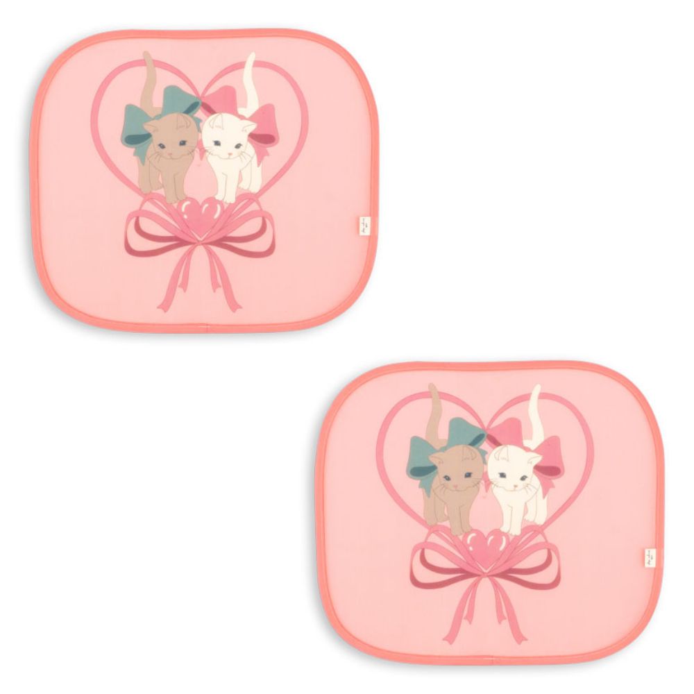 Konges Sløjd Car Sunshade Kitty Bow-One Size