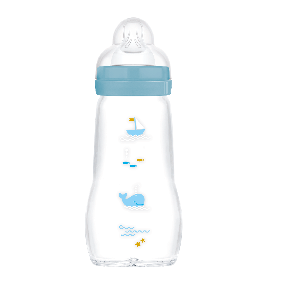  MAM Feel Good Glassflaske 260 ml 1p Blandede farger