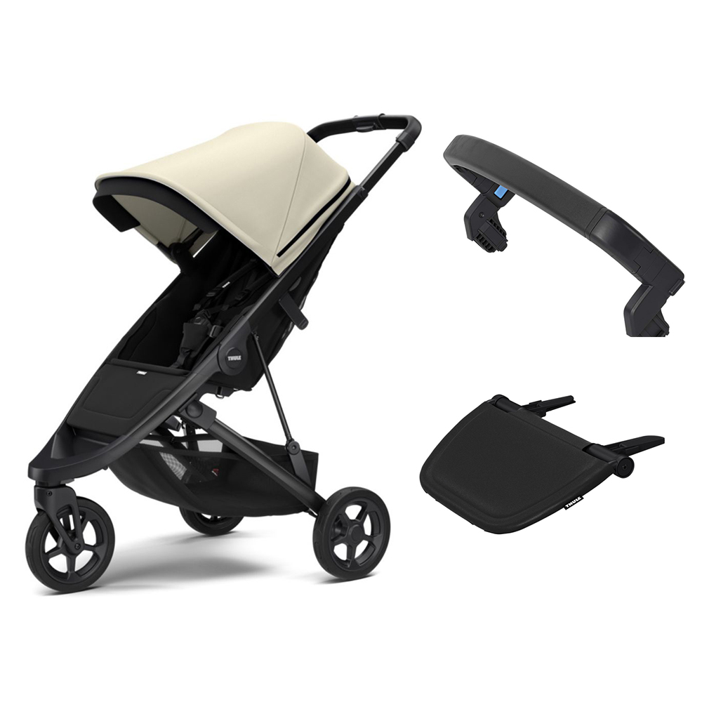 Thule Spring barnevogn + fotstøtte og stang