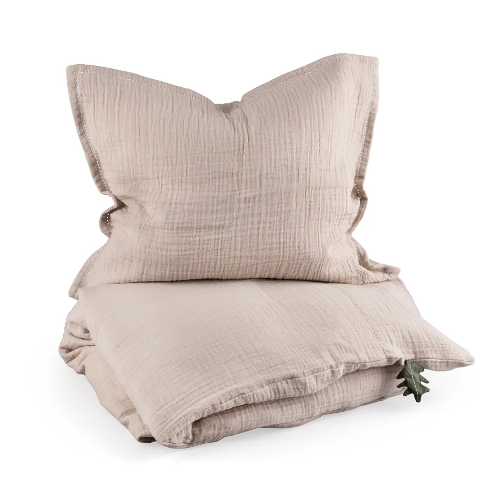Sebra Sengesett baby musselin seabreeze beige