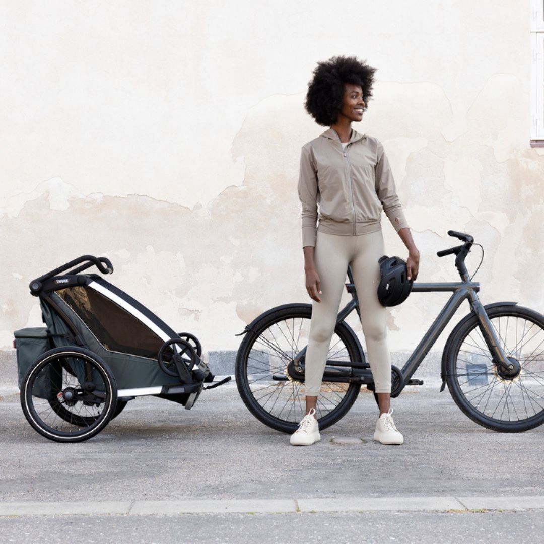 Thule Chariot Cross 1 Dark Slate enkel sykkeltilhenger