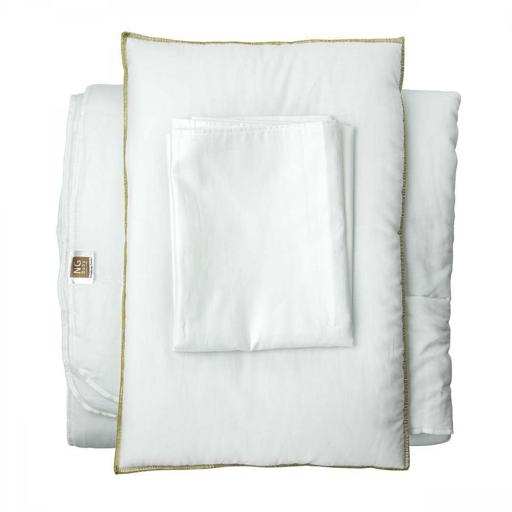 NG Baby Starter Kit Sleeping Pack Økologisk barneseng Hvit