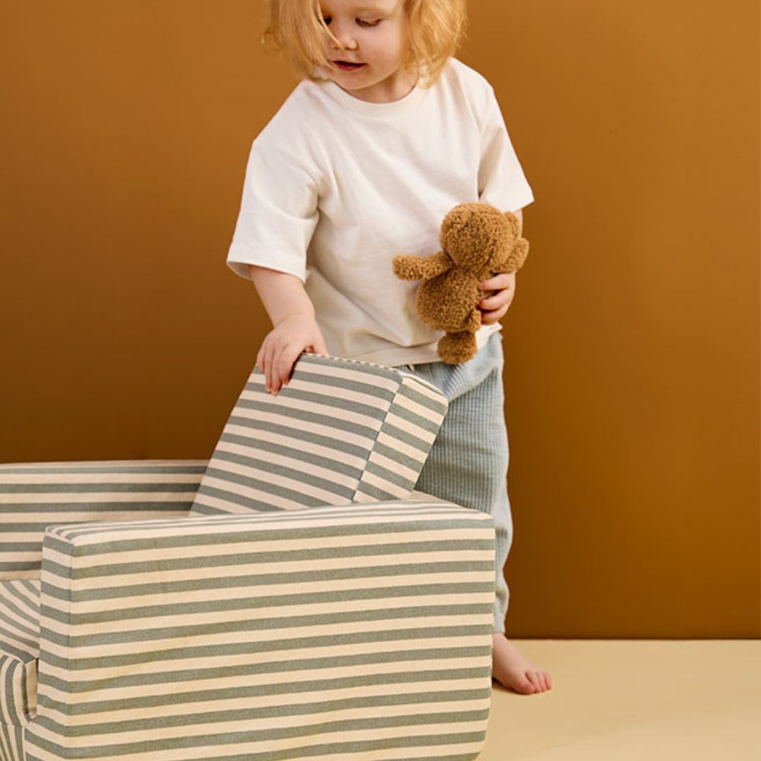 Kids Concept Sammenleggbar Stripet Lenestol