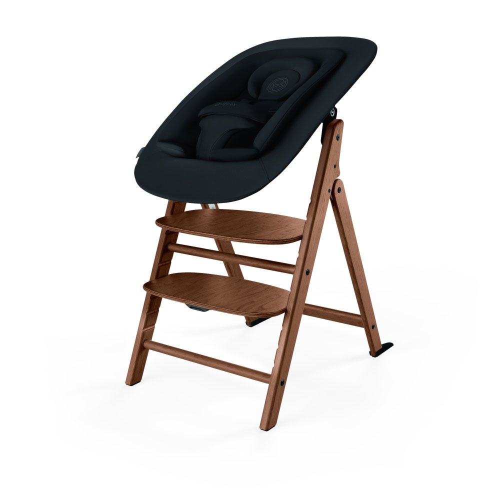 Cybex Click & Fold Spisestol 4-in-1 All Natural Dark