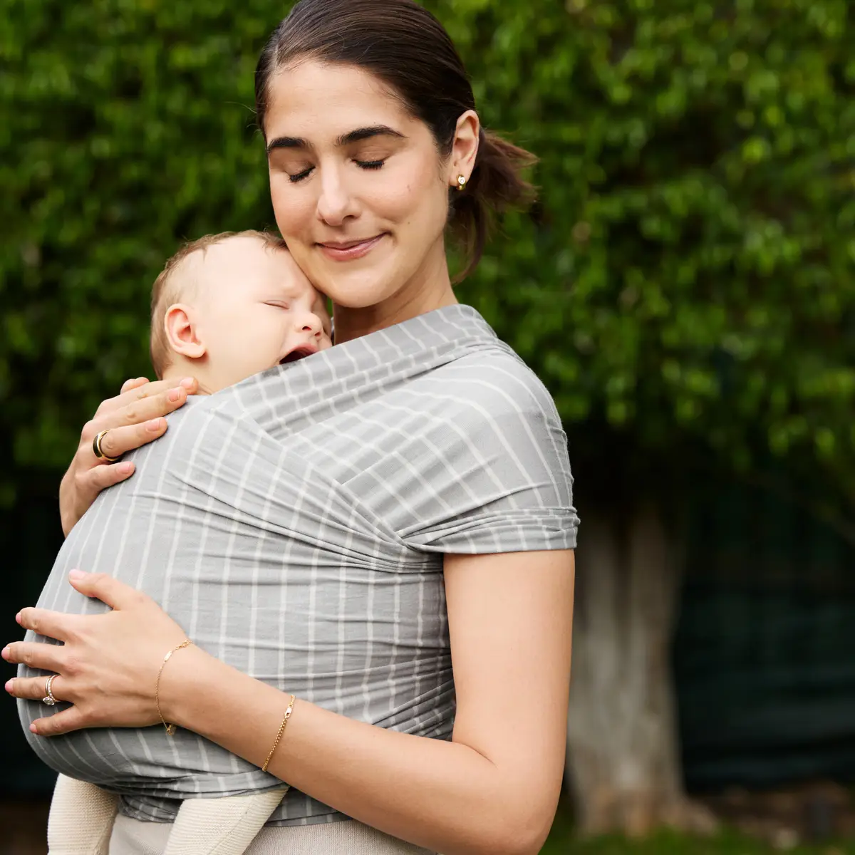 Ergobaby Aura Wrap bæresele Grå striper