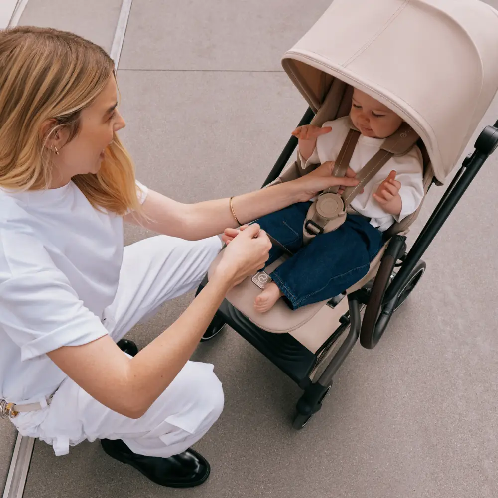  Cybex EEZY S TWIST Barnevogn + 2 TPE Mandelbeige