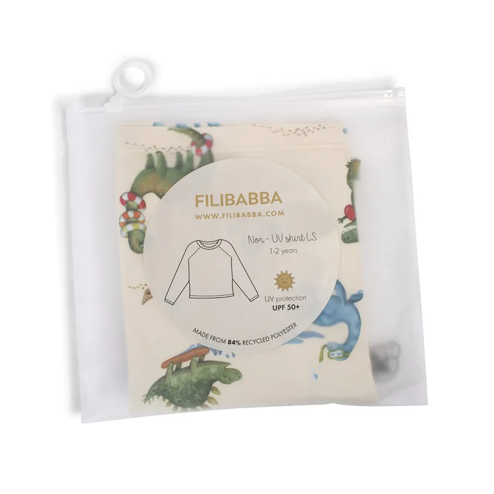 Filibabba Nor UV-skjorte LS 1-2 år - Dino Beach