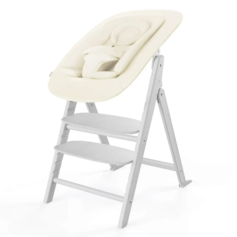 Cybex Click & Fold Spisestol 4-in-1 All White