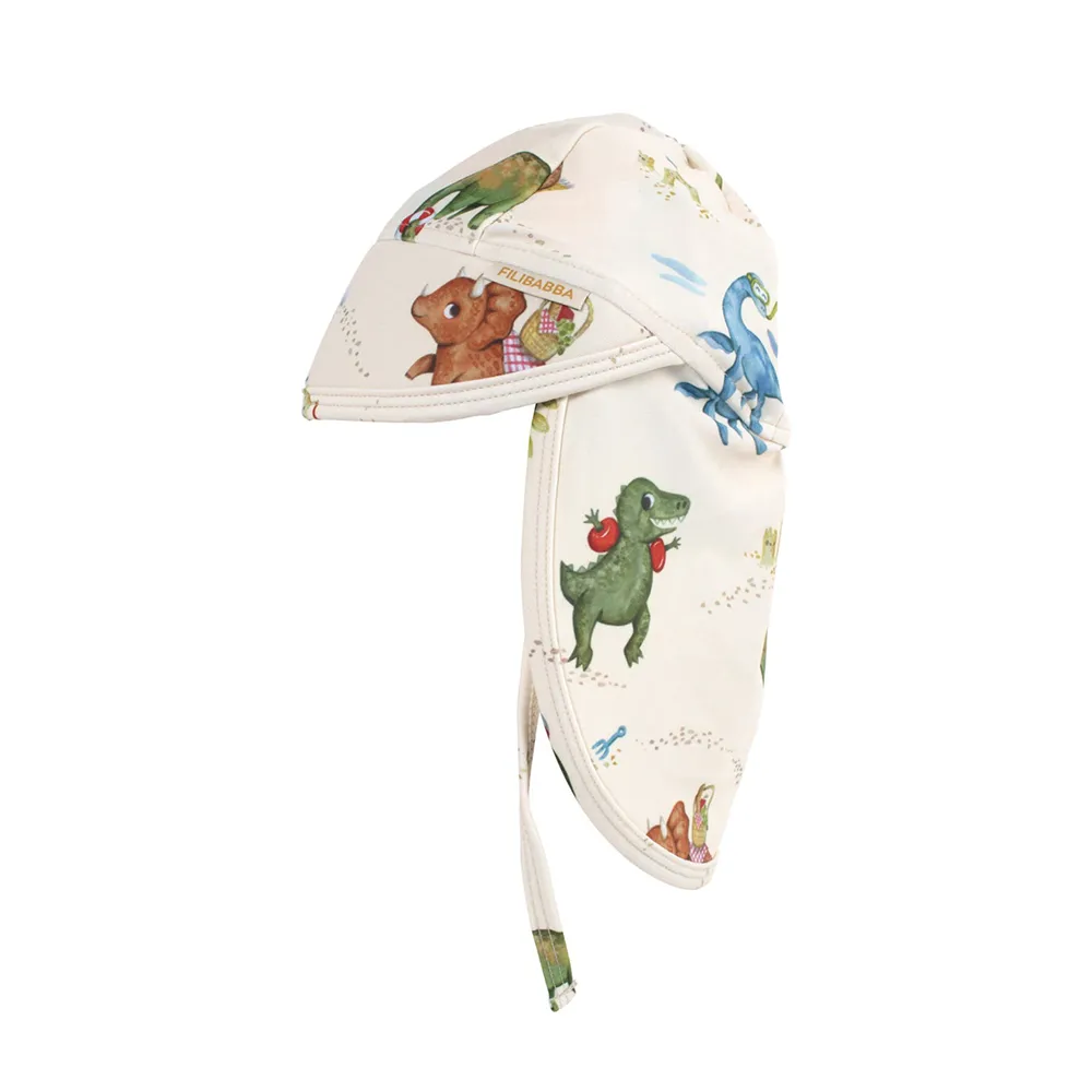 Filibabba Lykke UV-solhatt 1-3 år -  Dino Beach