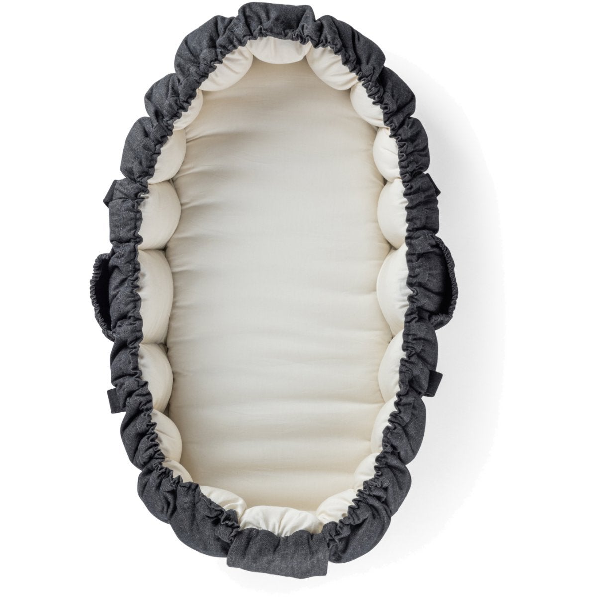 Sebra Babynest 3-i-1 med kalesje dark grey melange