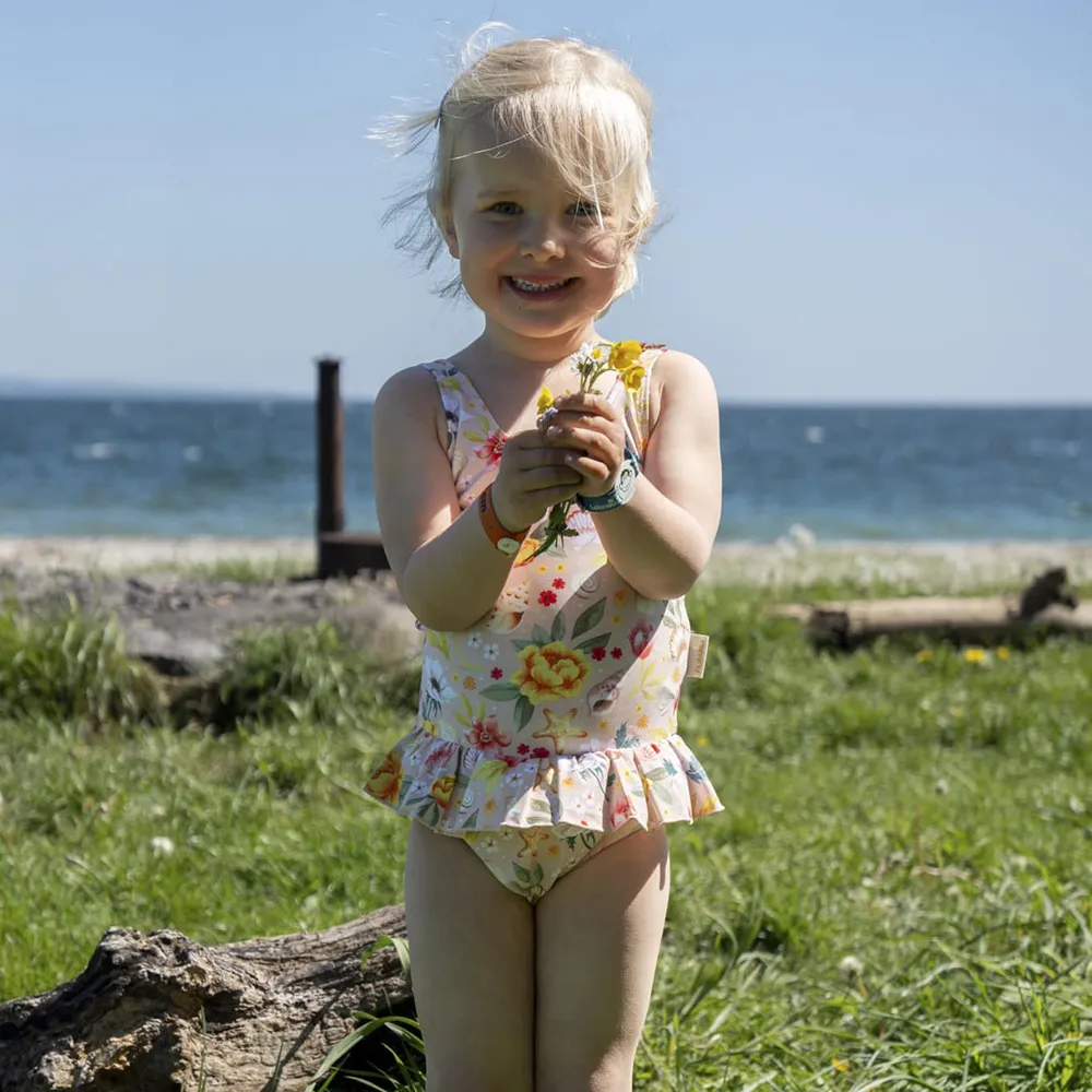 Filibabba Eva Badedrakt 3-4 år - Ocean Blossom
