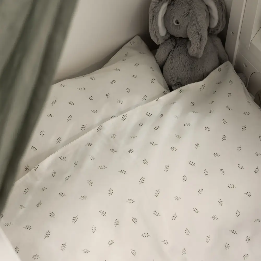 Sebra Dynetrekksett baby Sophora Leaves