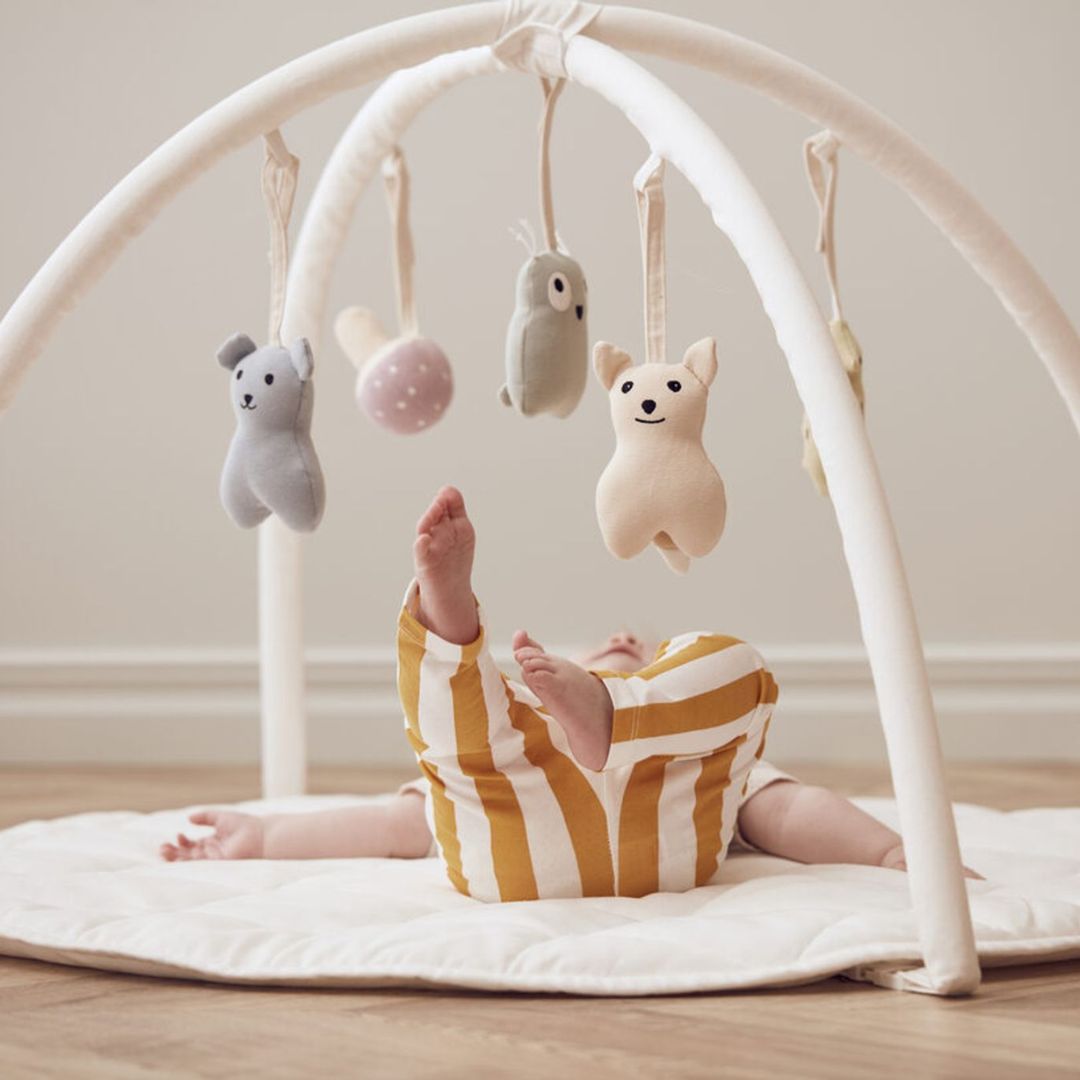 Kids Concept Baby Gym tekstil naturhvit