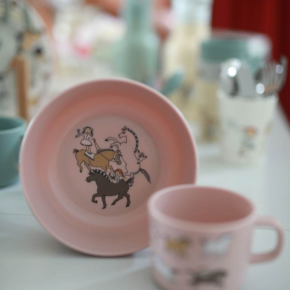 Rätt Start Pippi Sirkus Stor skål rosa