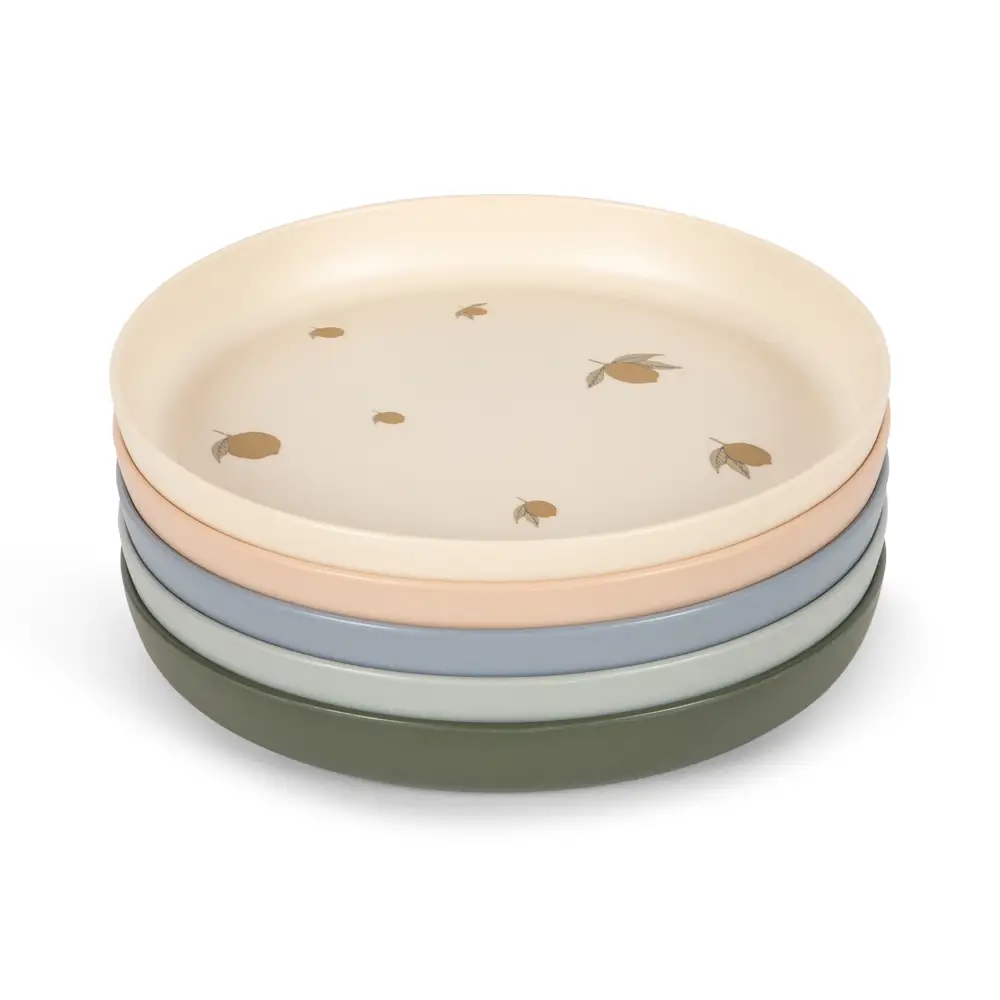 Konges Sløjd 5-pakning Tallerkener Lemon Mix