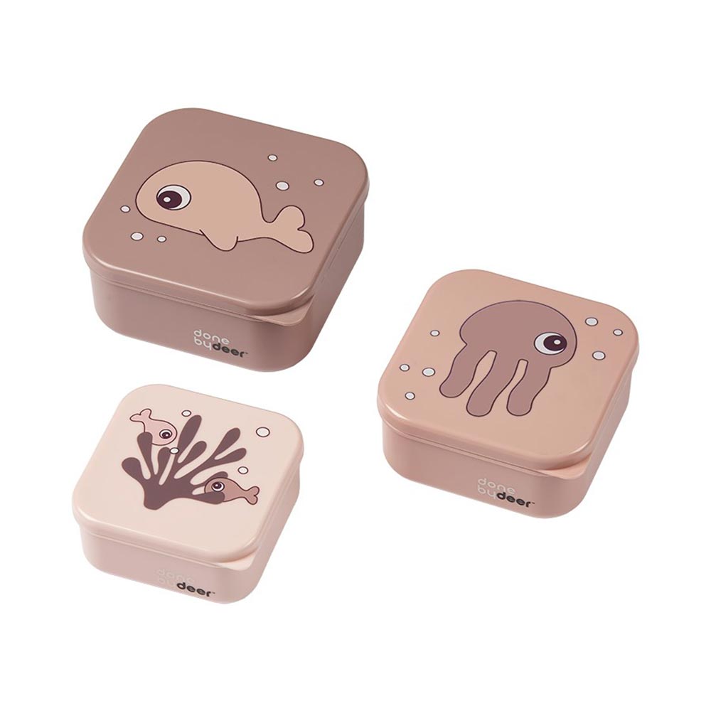 Done by Deer Snack-eske 3-pakning Sea friends Powder