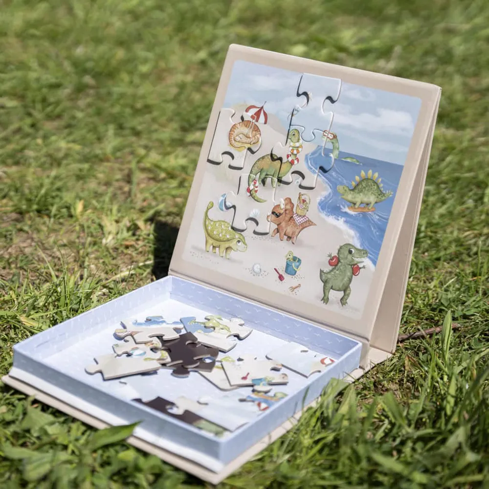 Filibabba Magnetiske spill - Dino Beach puslespill
