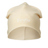 Elodie bomullshette Logo Oat White  0-6 m
