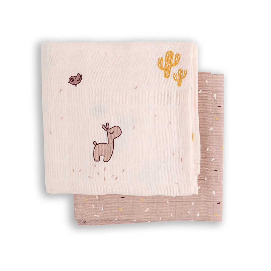Done by Deer Felt Swaddle 2-pakning GOTS Lalee Powder