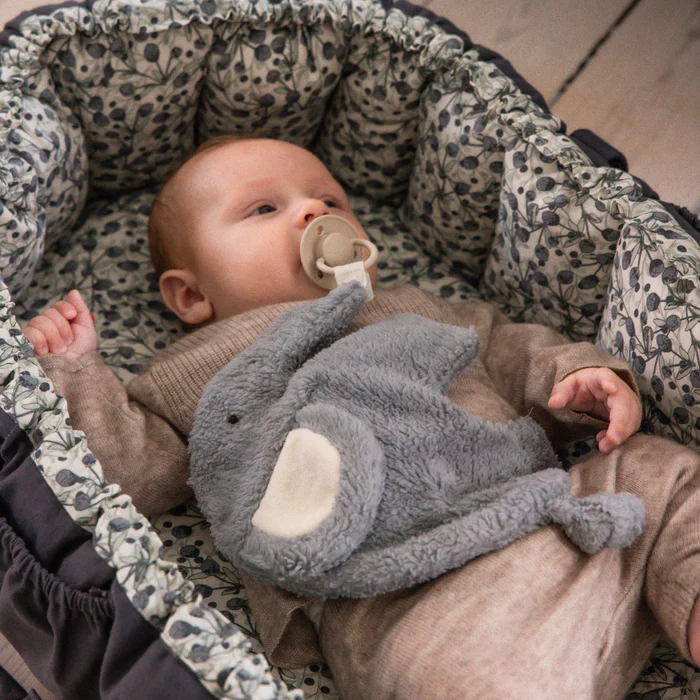 Sebra smokkeklut til smokk Fanto dusty blue