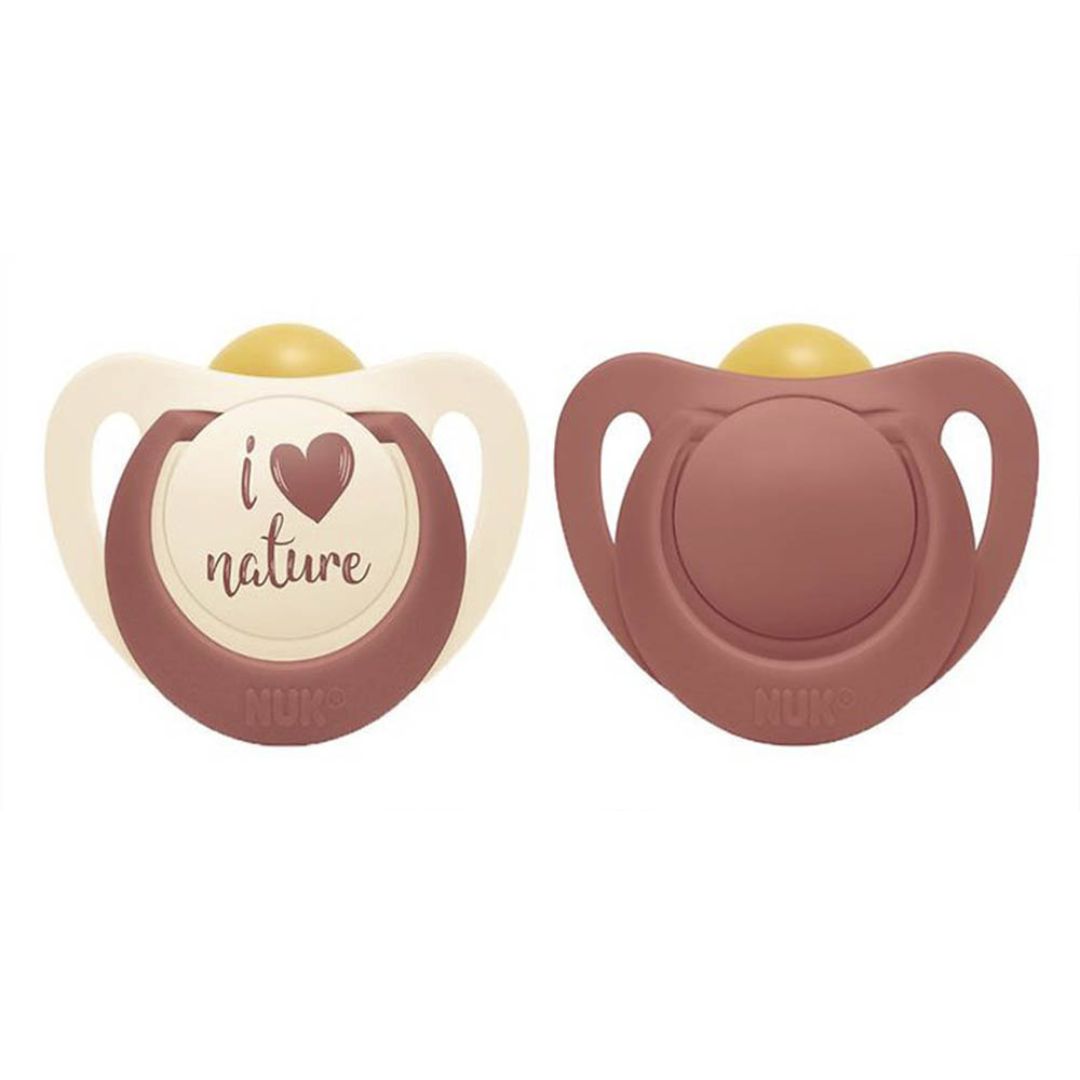 NUK for Nature smokk latex 6-18m Rød