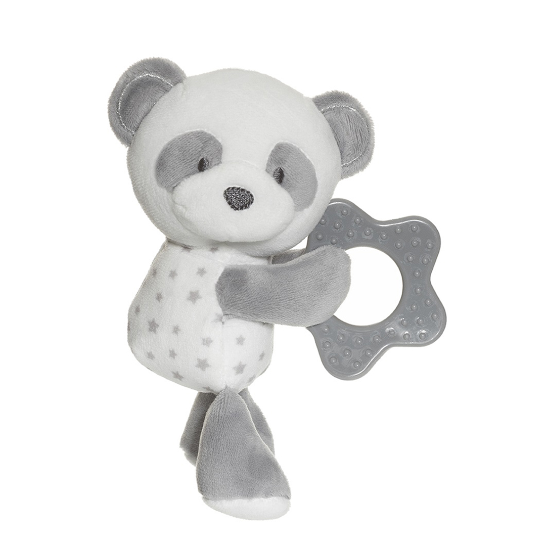 Fresh Kid biteleke med rangle grå Panda
