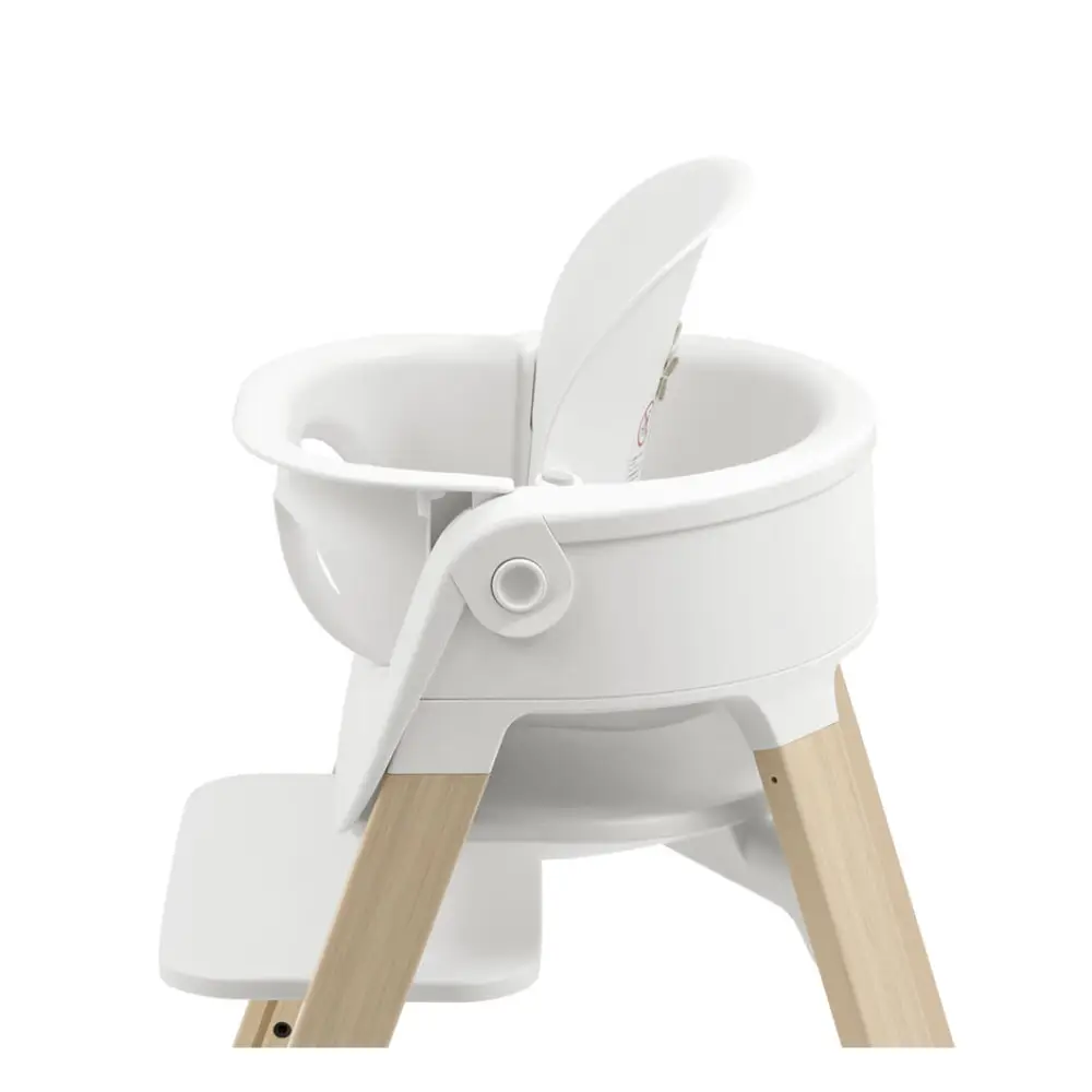 Stokke Steps 3-i-1 barnestol hvit/naturfarget