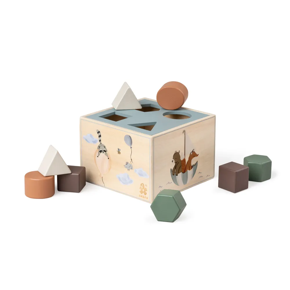 Sebra sorteringsboks i tre, World of Sebra