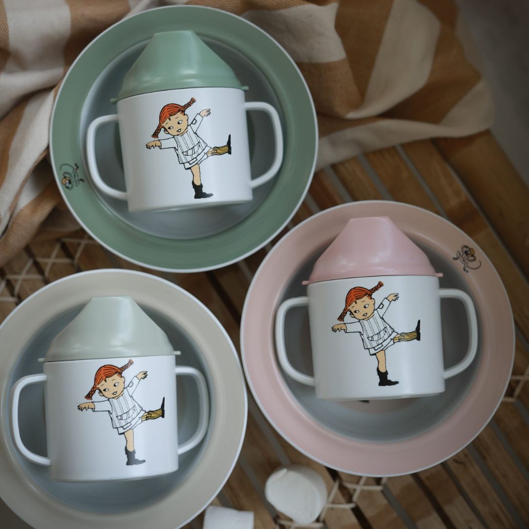 Rätt Start Pippi Sirkus Sugekopptallerken rosa
