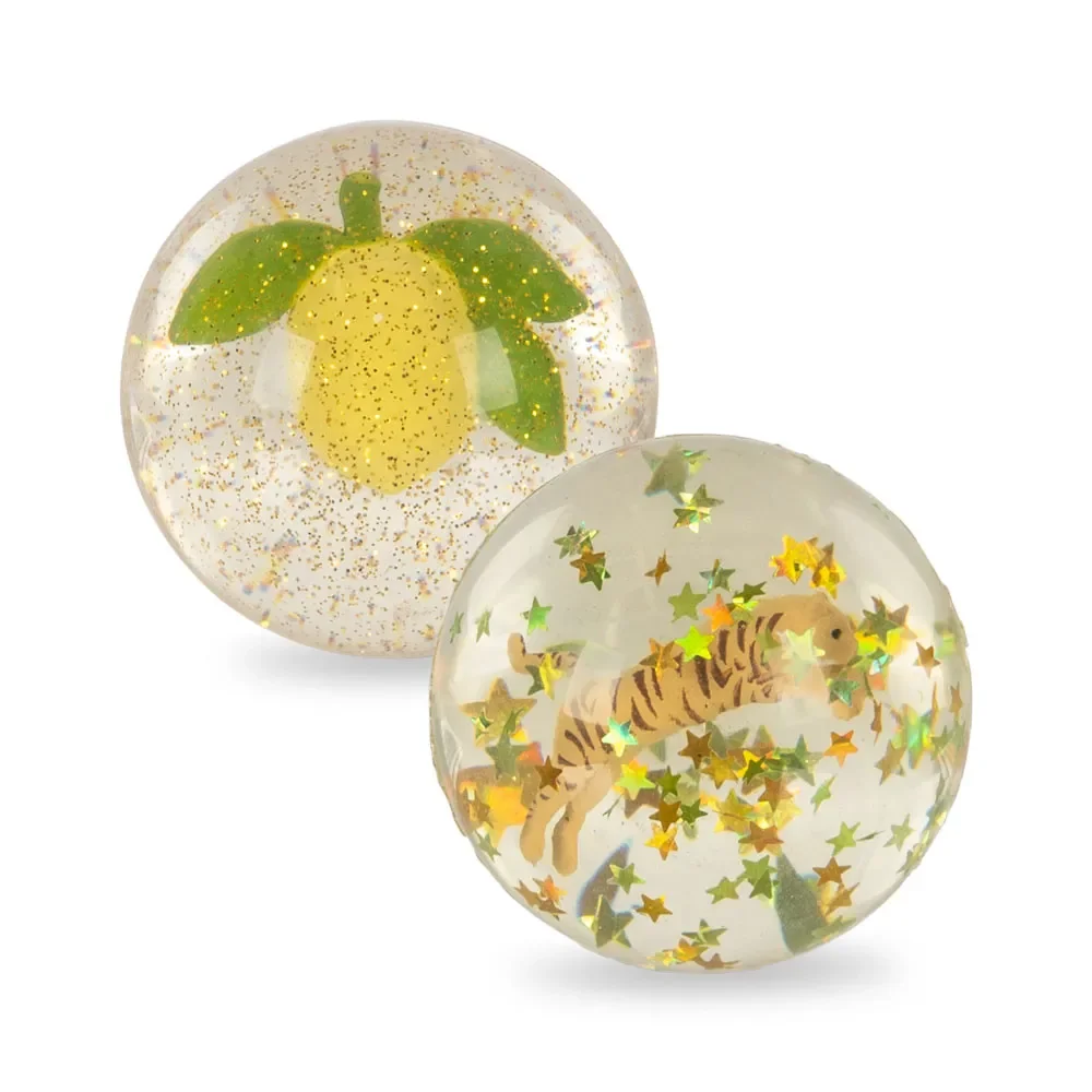 Konges Sløjd Bouncing Ball Sets Lemon/Tiger-One Size