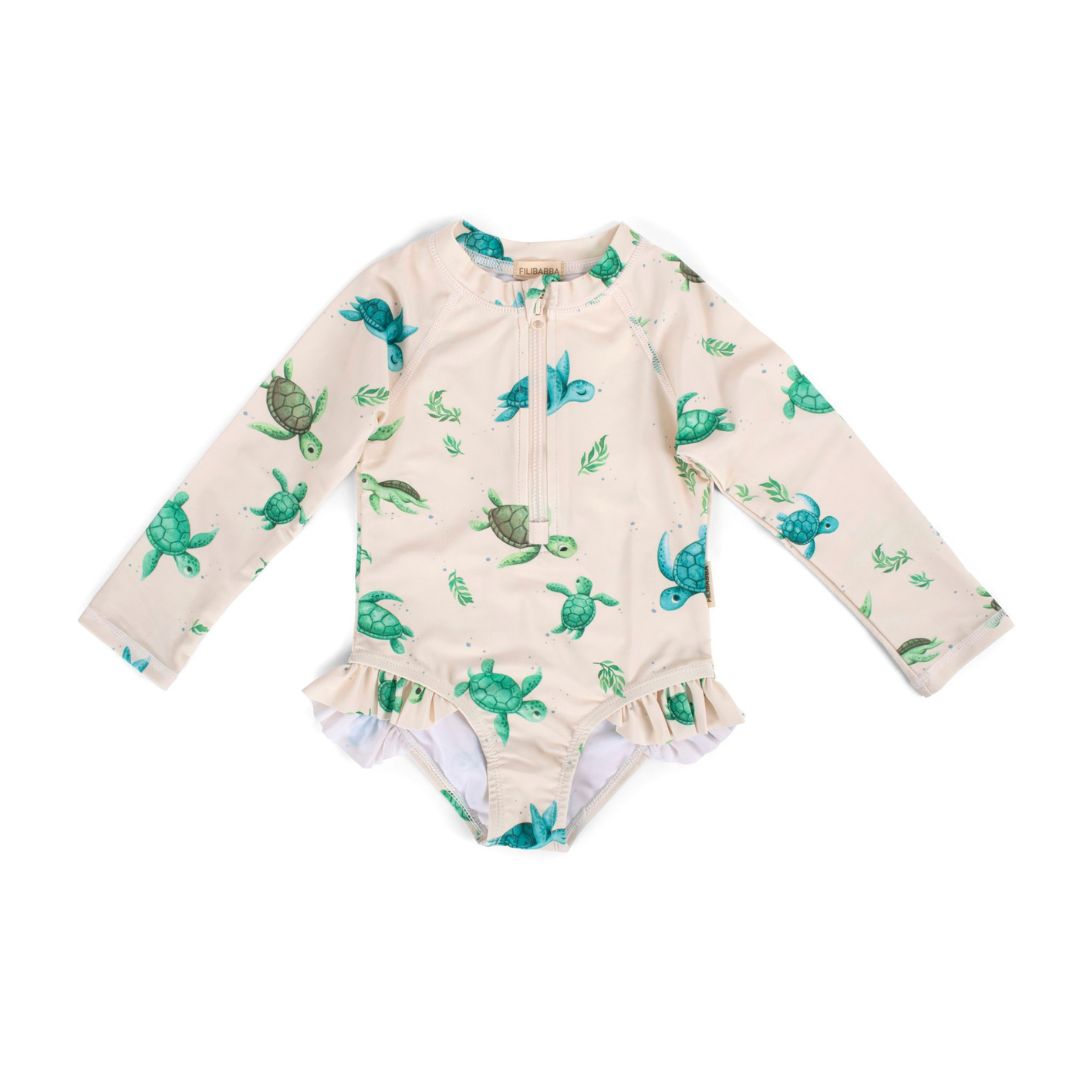 Filibabba Vilje UV-badedrakt 1-2 år Første svømmetur