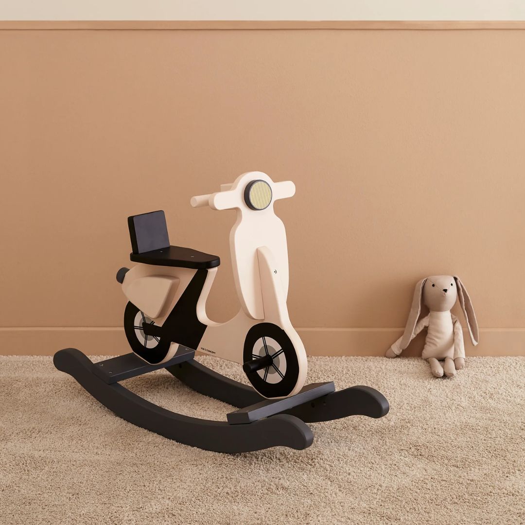 Kids Concept Gyngesparkesykkel lys beige