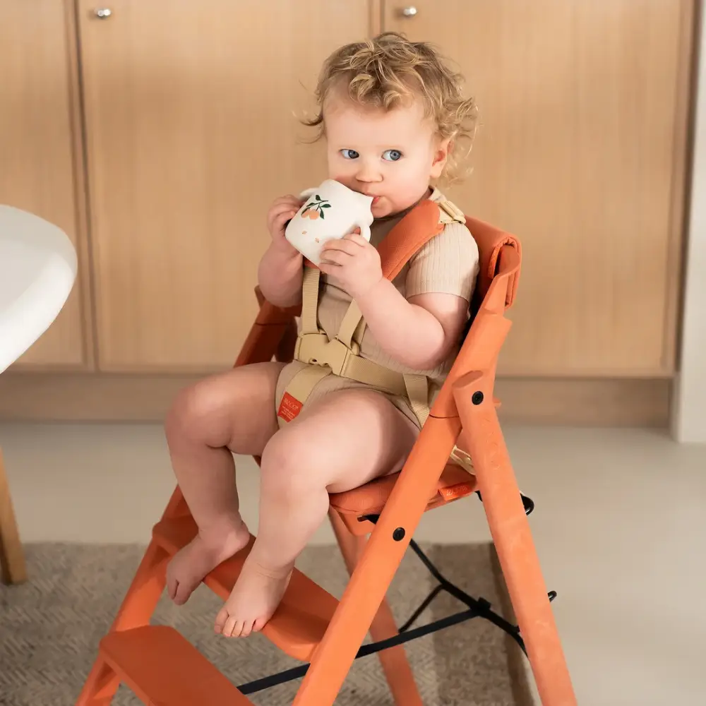 KAOS KLAPP jr. harness & cushion set terracotta pink
