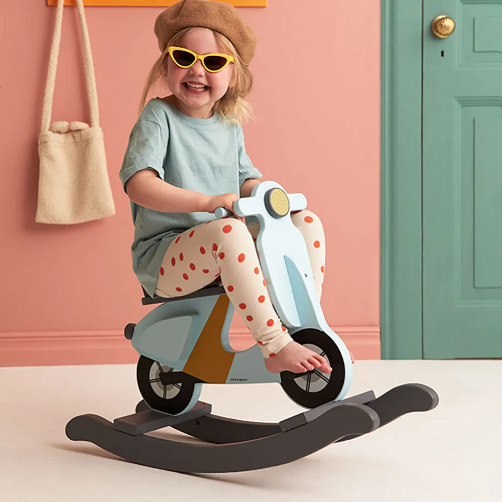 Kids Concept Gyngesparkesykkel light blue