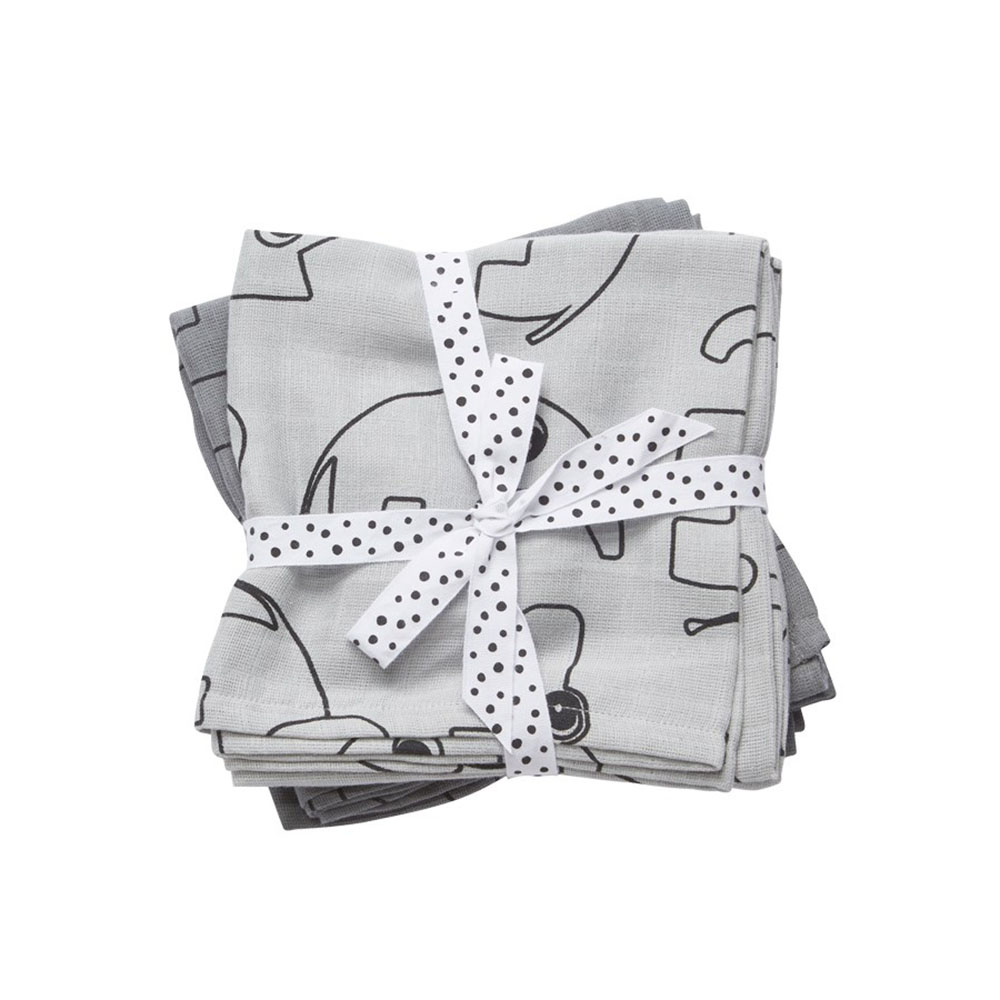 Done by Deer Swaddle 2-pakning Contour Grey
