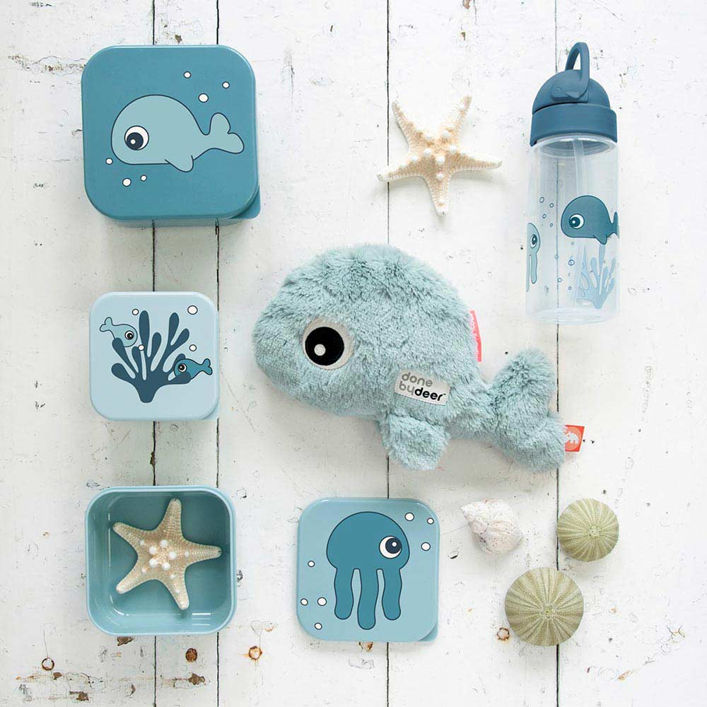 Done by Deer Snack box 3-pk Sea friends Sennep/Grå